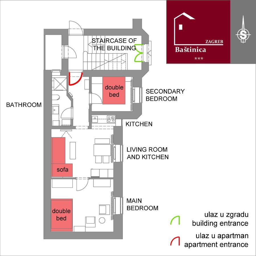 Bastinica Superior Apartment, Old Town In City Center Zagrzeb Zewnętrze zdjęcie